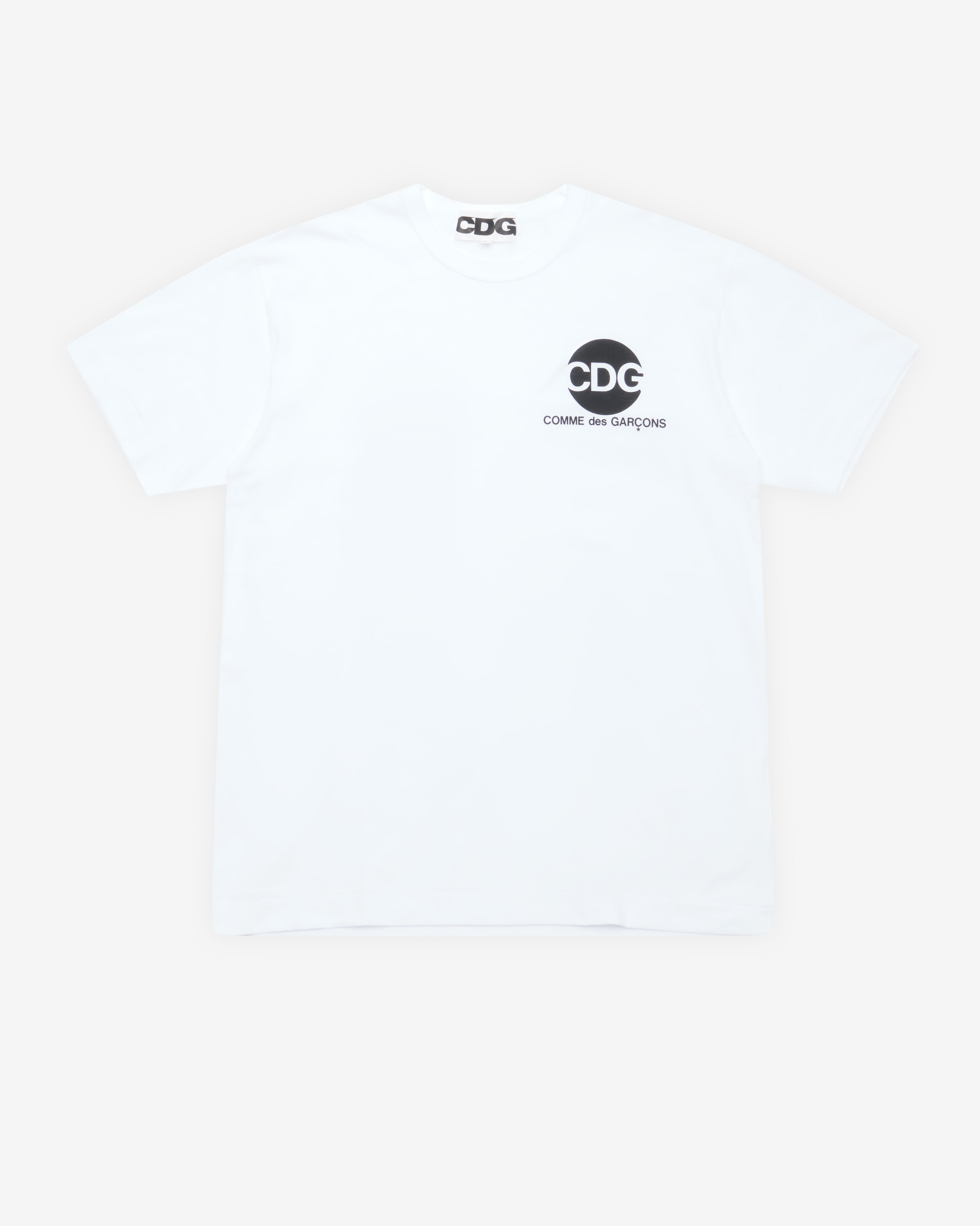 CDG: Circular Logo T-Shirt (White) | DSMNY E-SHOP