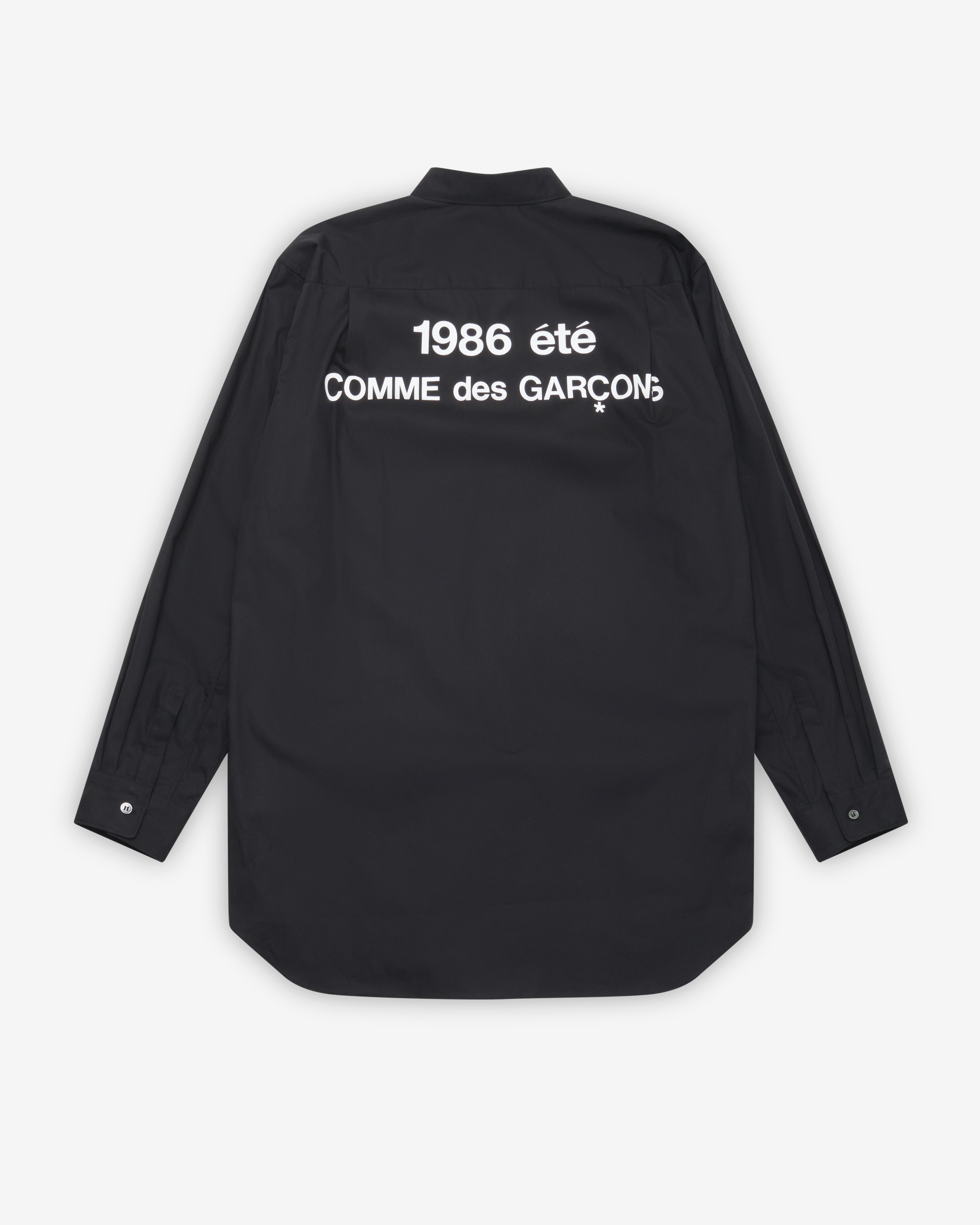 CDG: 1986 Été Staff Shirt (Black) | DSMNY E-SHOP