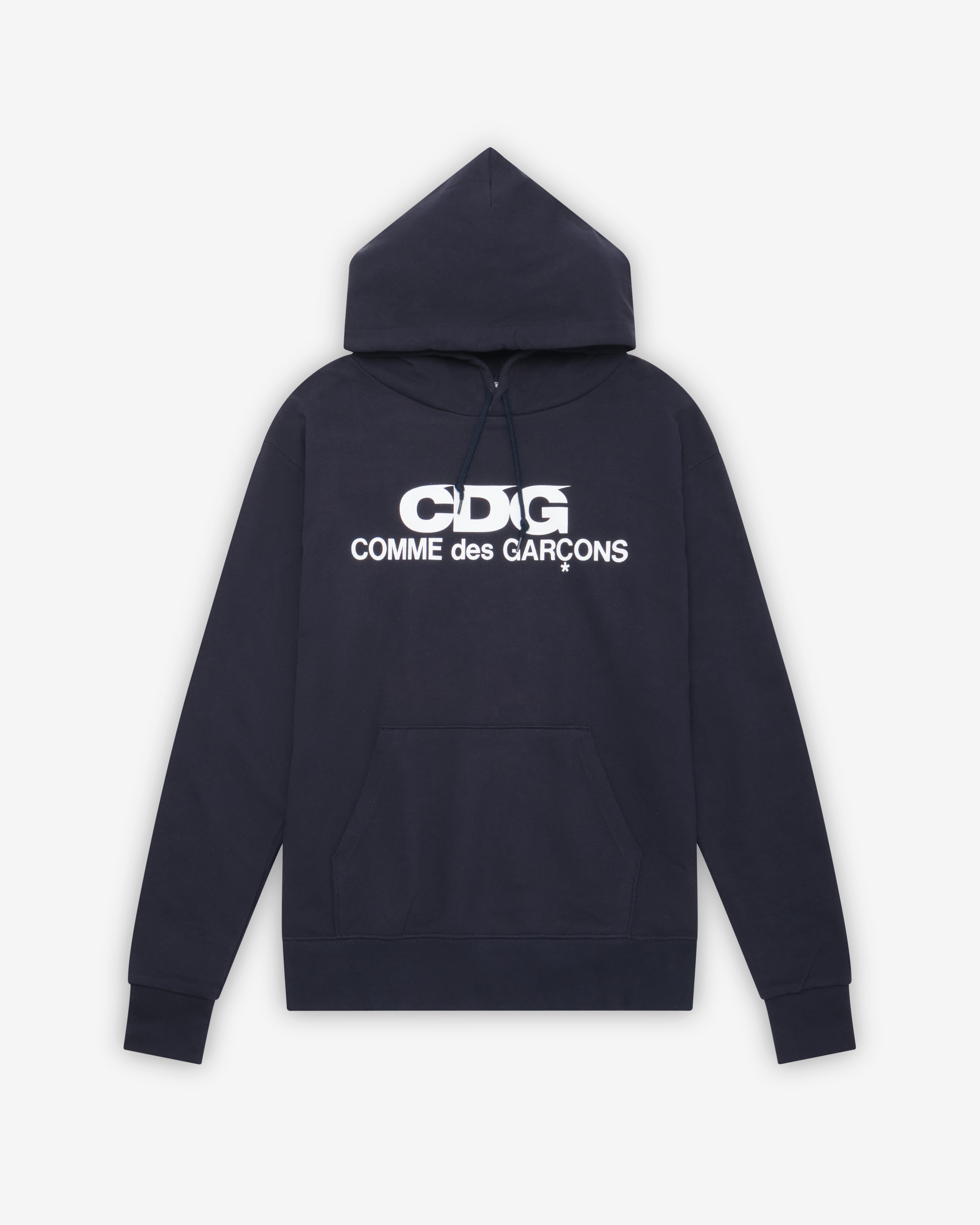 CDG: Logo Hooded Sweatshirt (Navy) | DSMNY E-SHOP