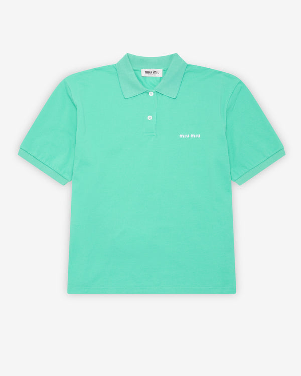 Miu Miu - Men's Piqué Polo Shirt - (Mint Green)