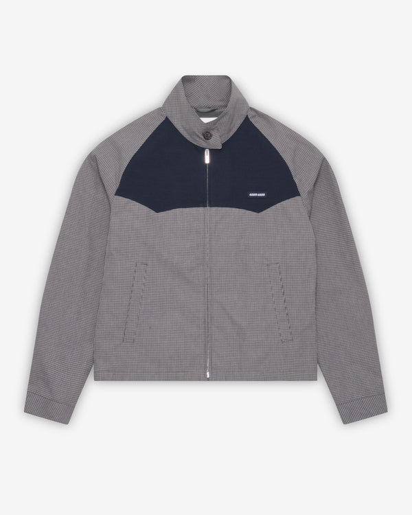 Miu Miu - Women's Gingham Check Blouson Jacket - (Grey)