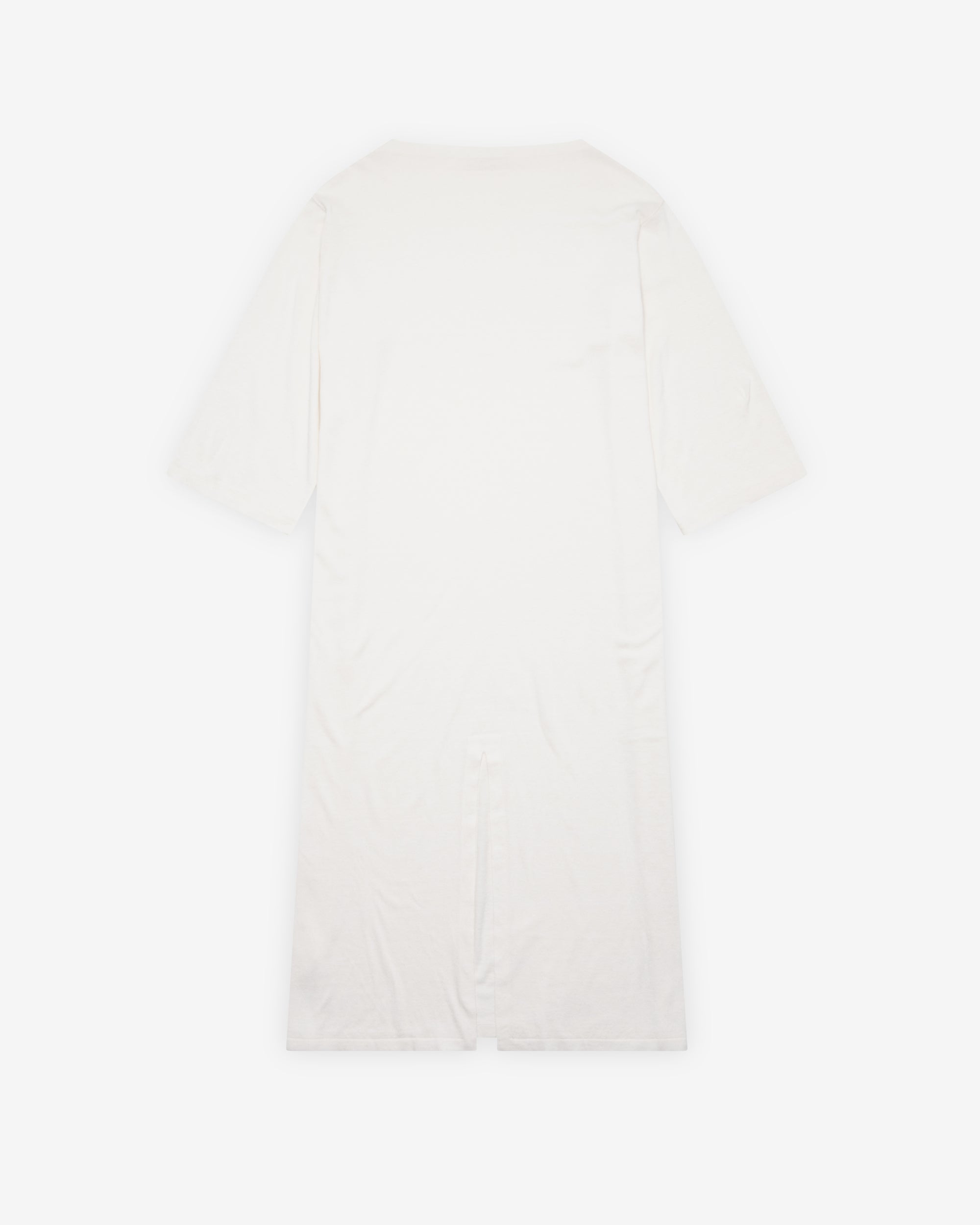 the row white dress Guinevere Silk Slip and concealed back zip closure with hook The Row White Capi Maxi
