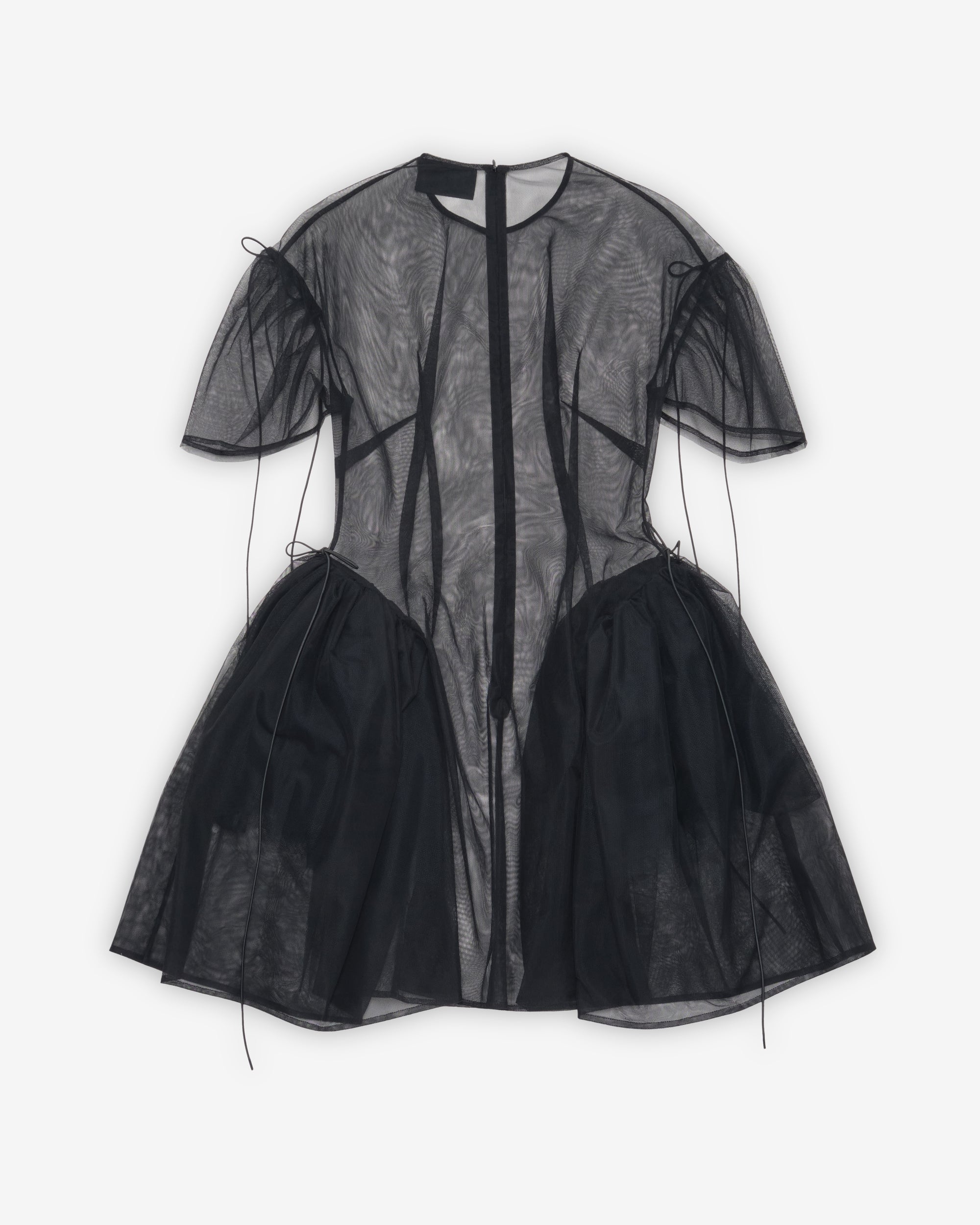 simone rocha mini dress Puff-sleeve metallic minidress in silver - Simone Rocha