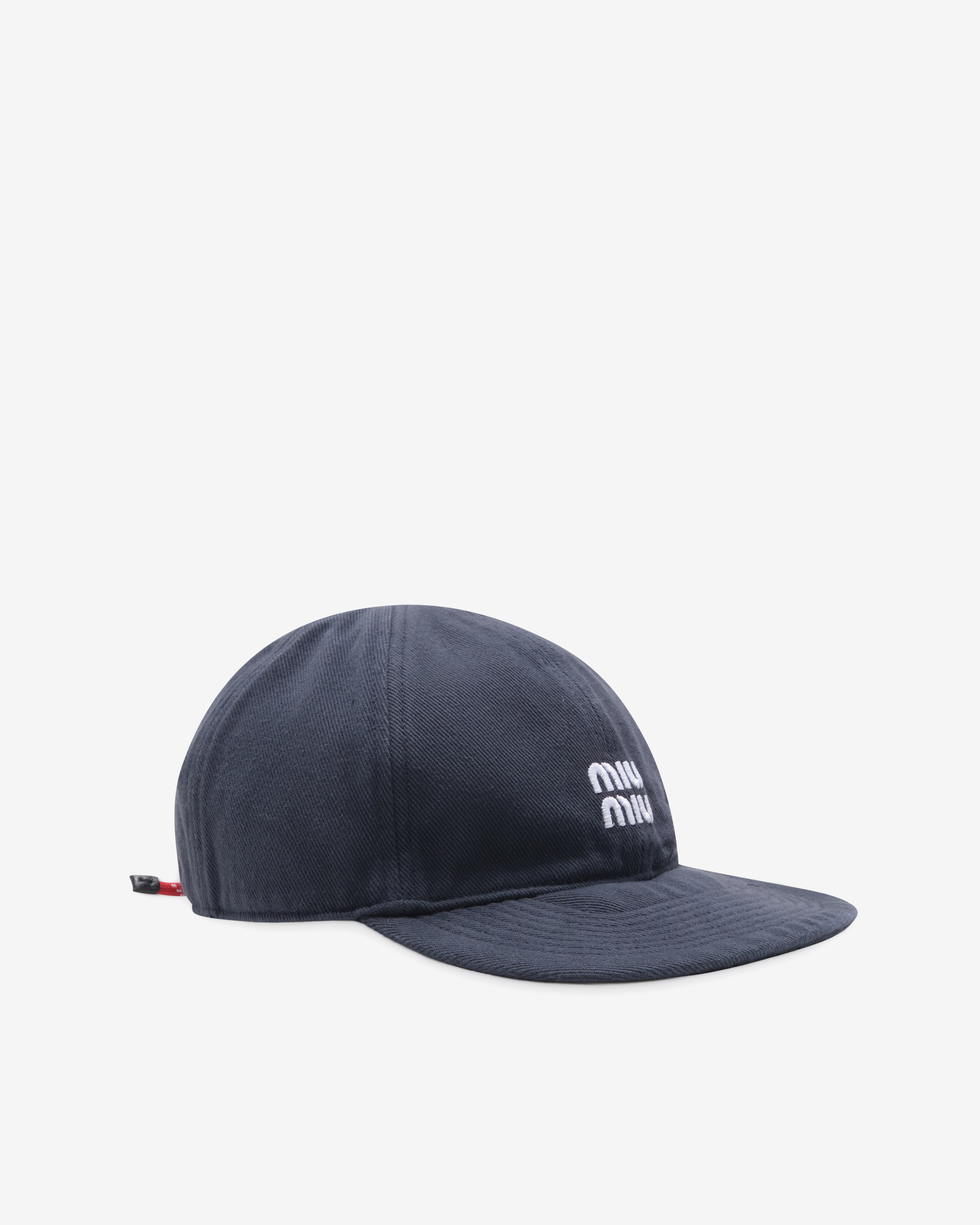 Miu Miu: Men's Fabric Cap (Navy) | DSMNY E-SHOP