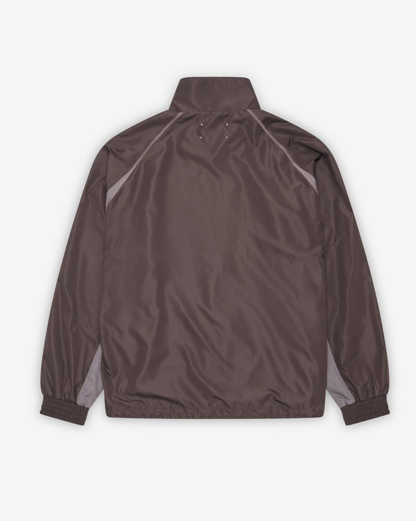 Maison Margiela - Men's Contrast Panel Track Jacket - (Dark Brown)