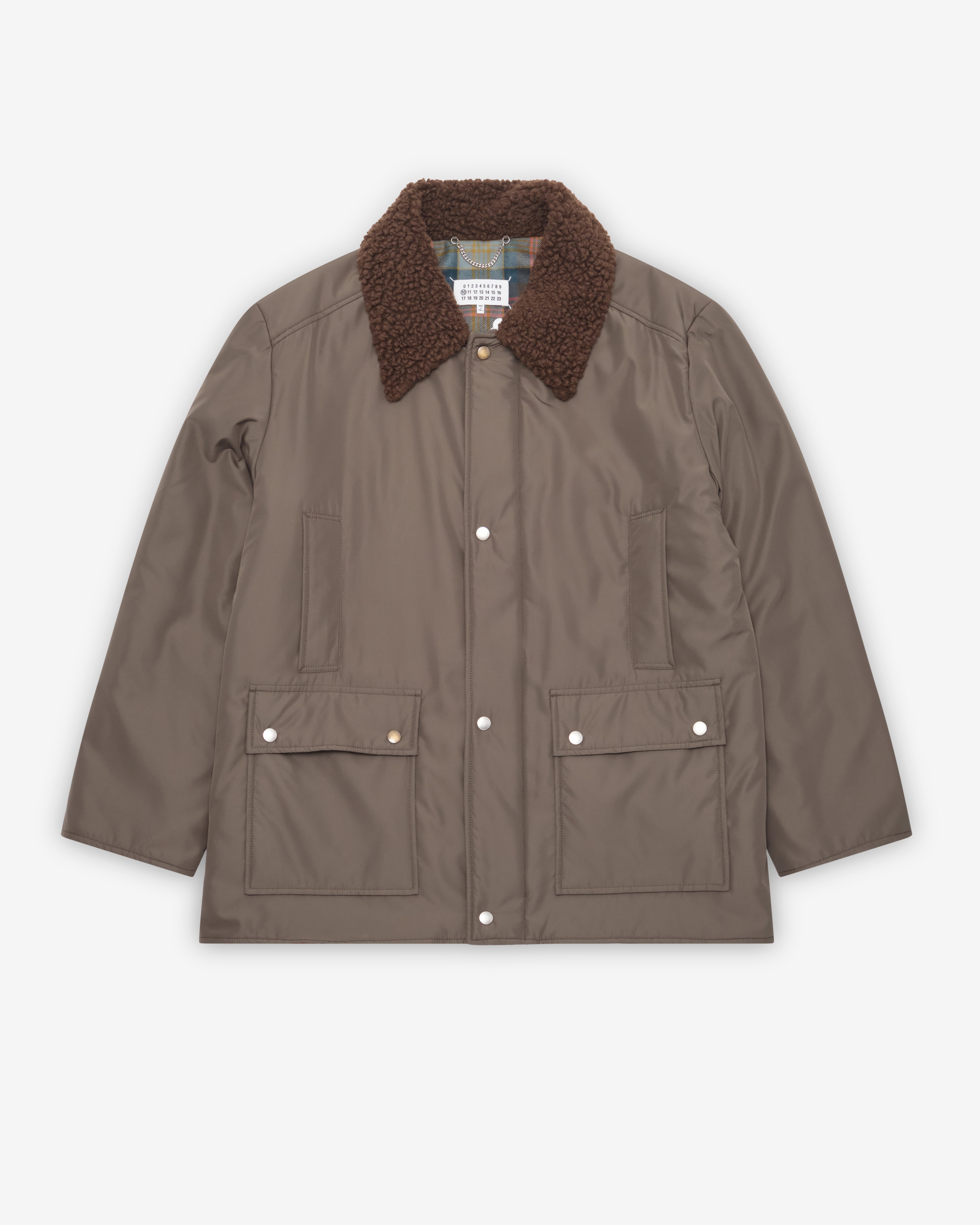 Maison Margiela: Men's Shearling Collar Parka Puffer Jackets