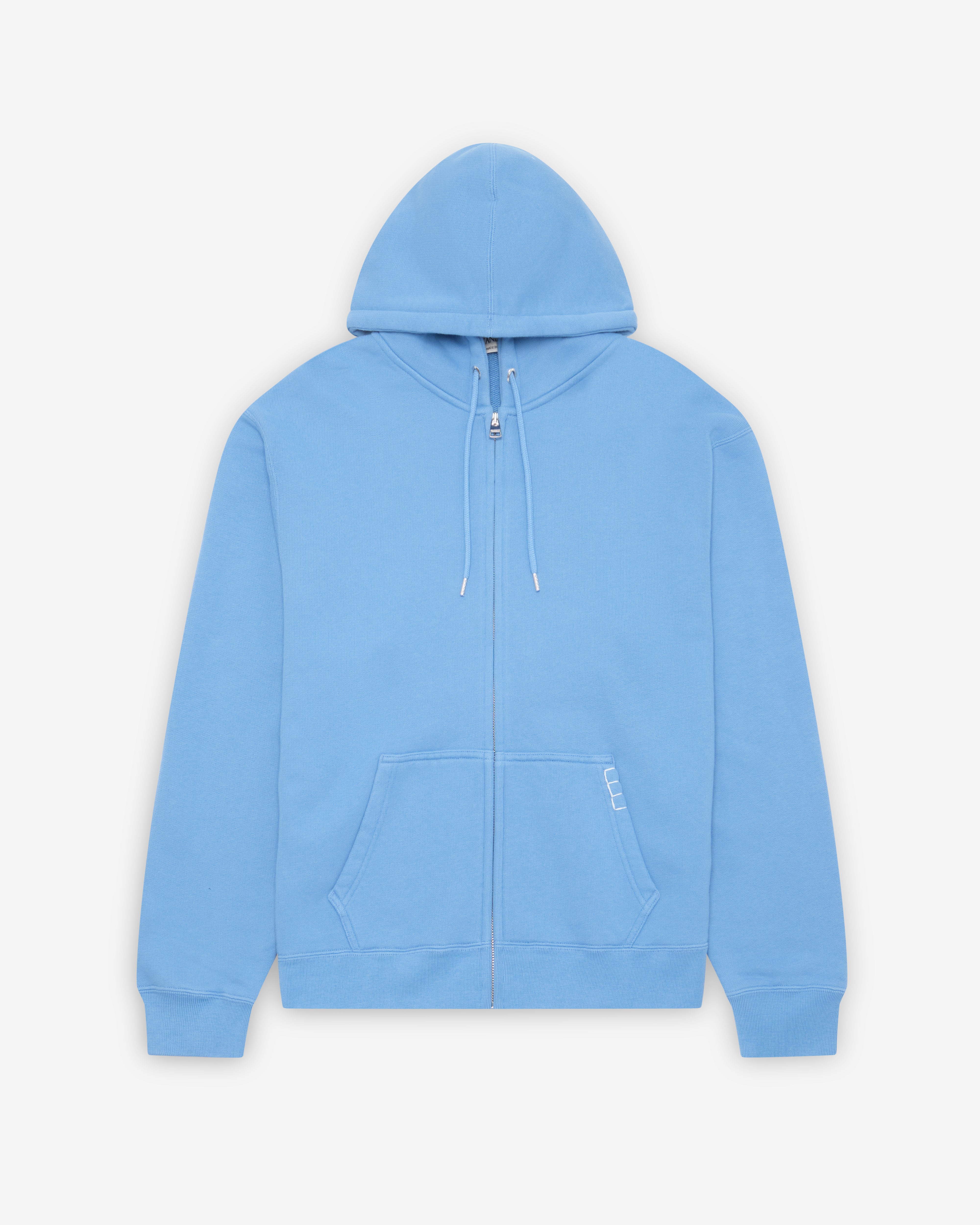 JW Anderson: Men's Front Zip Hoodie (Washed Blue) | DSMNY E-SHOP