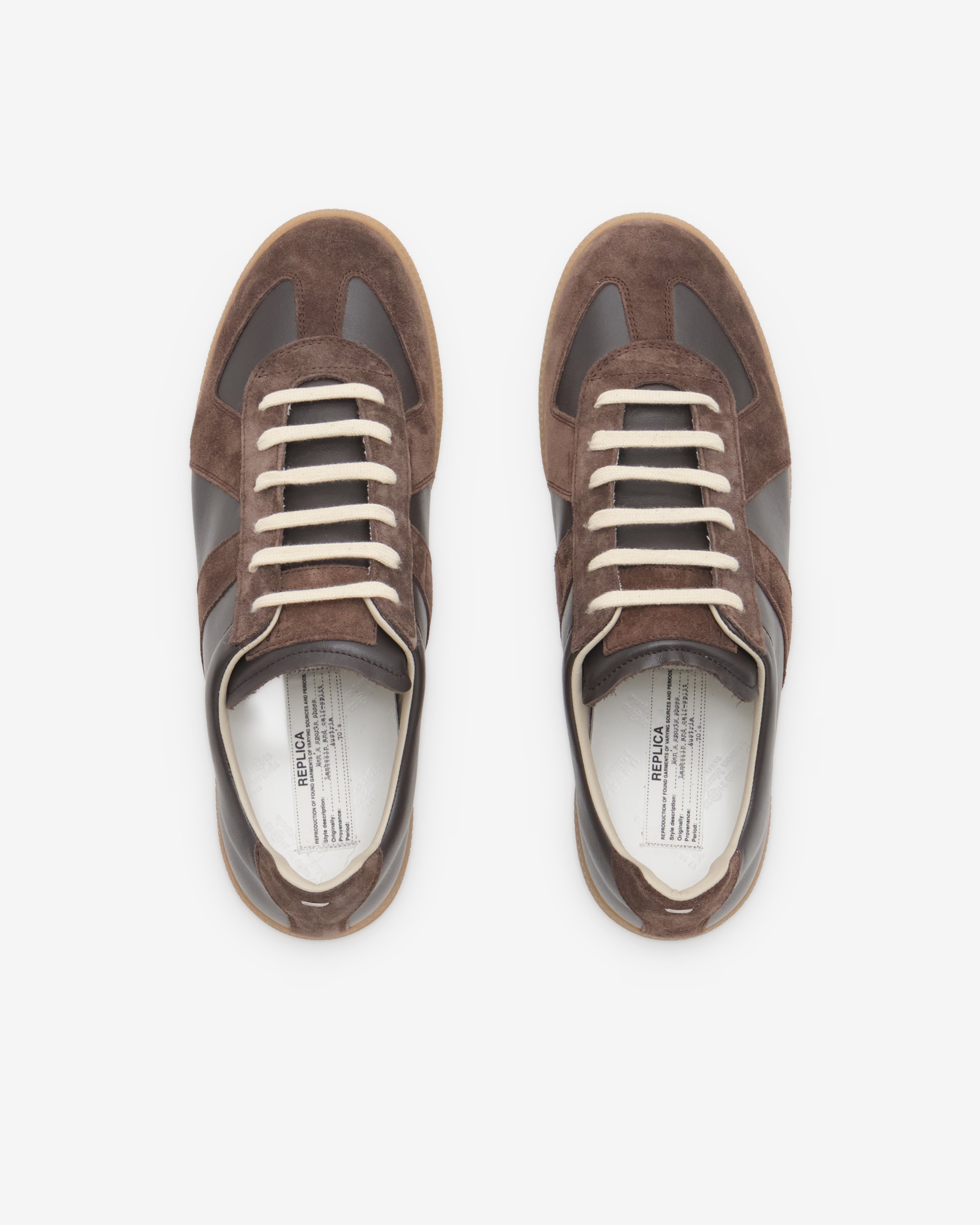 Maison Margiela: Men's Replica Sneakers (Coffee) | DSMNY E-SHOP
