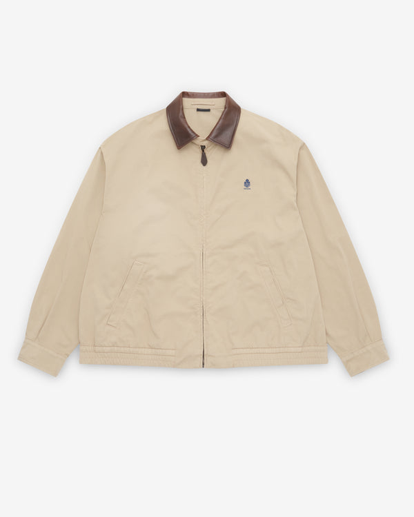 Prada - Women's Cotton Jacket With Leather Details - (Cord)