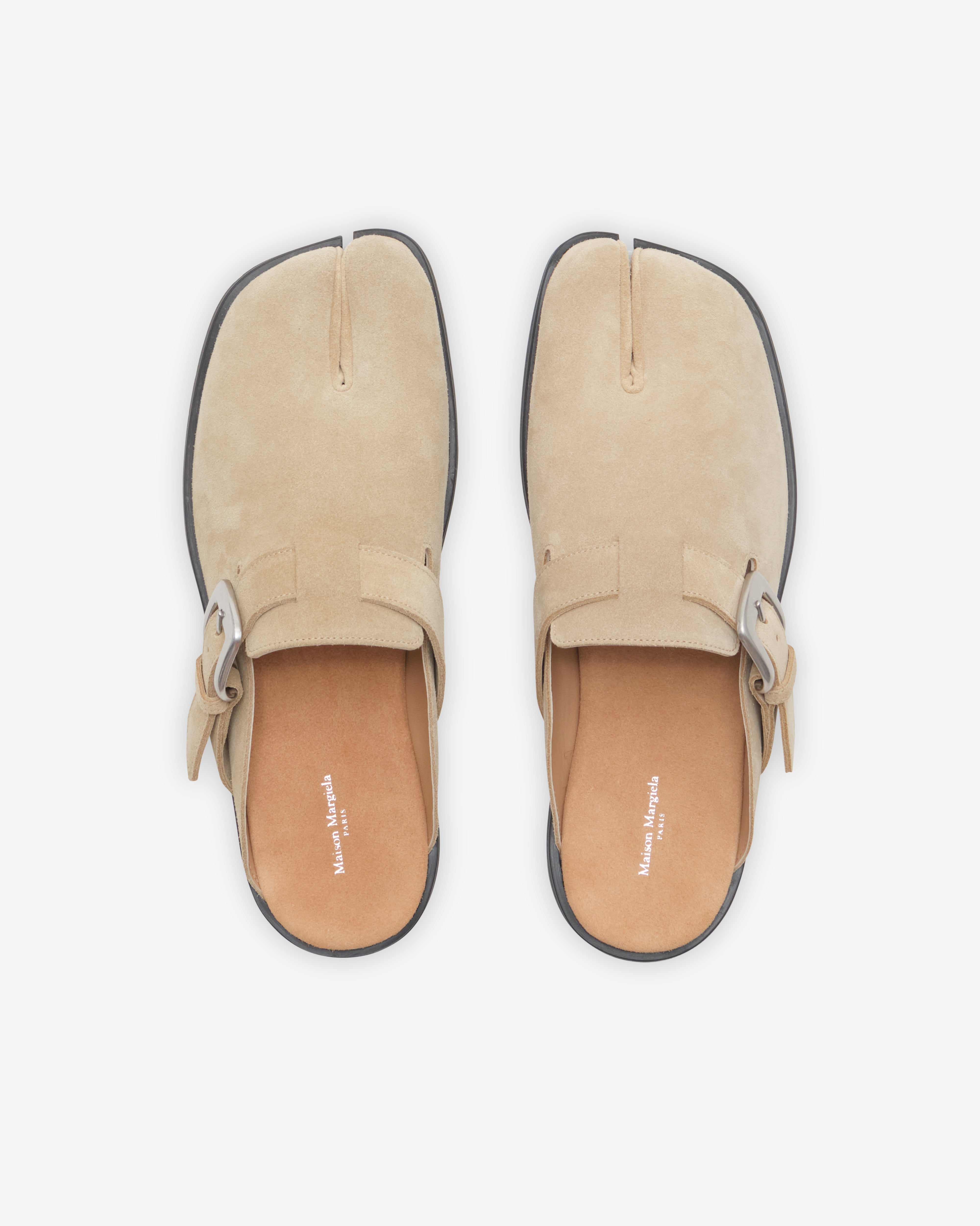 Maison Margiela: Men's Tabi Mule (Pale Khaki) | DSMNY E-SHOP