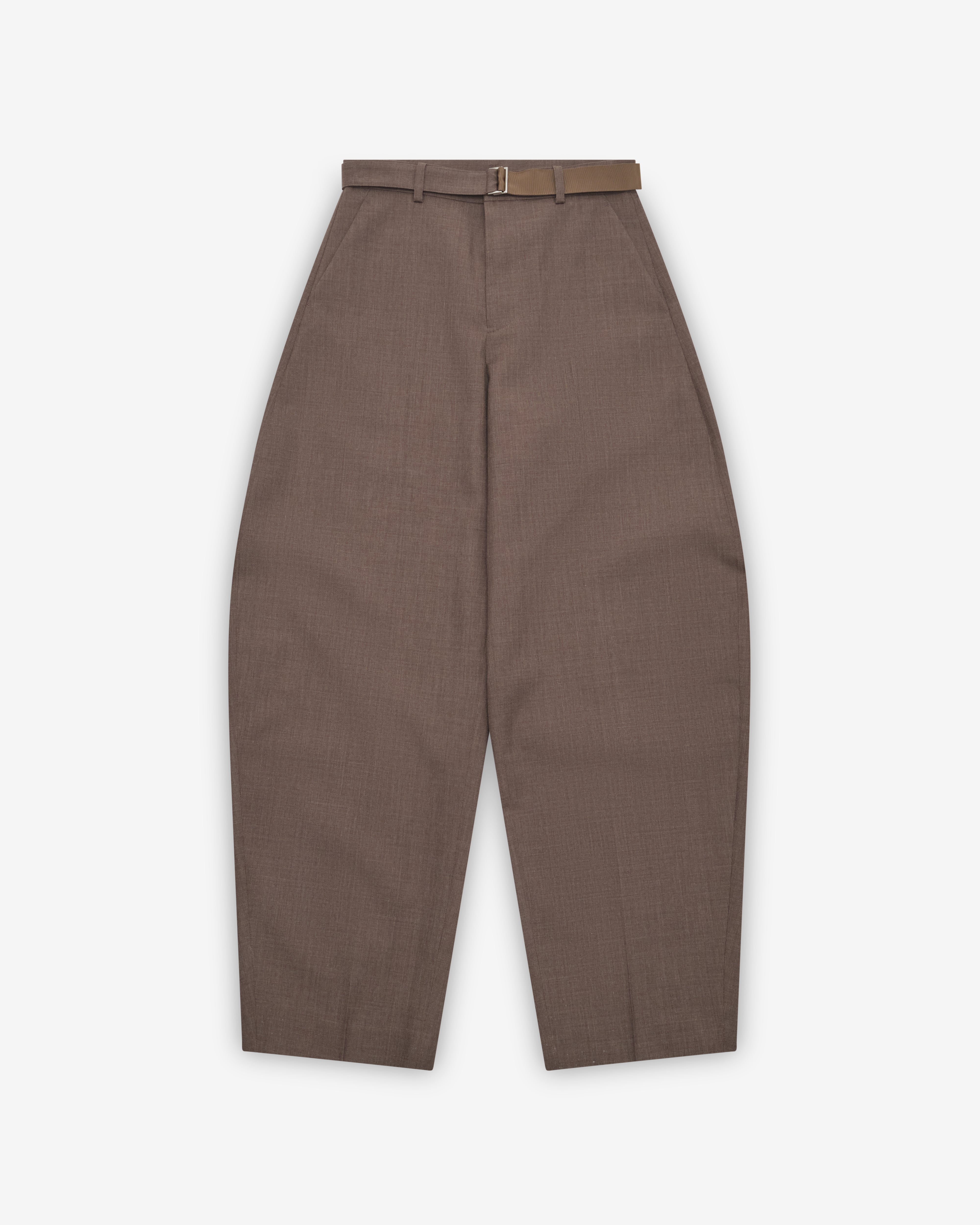 新品 sacai 24ss Suiting Pants TAUPE size2 Sacai: Women's Suiting Pants (Brown) | DSMNY E-SHOP