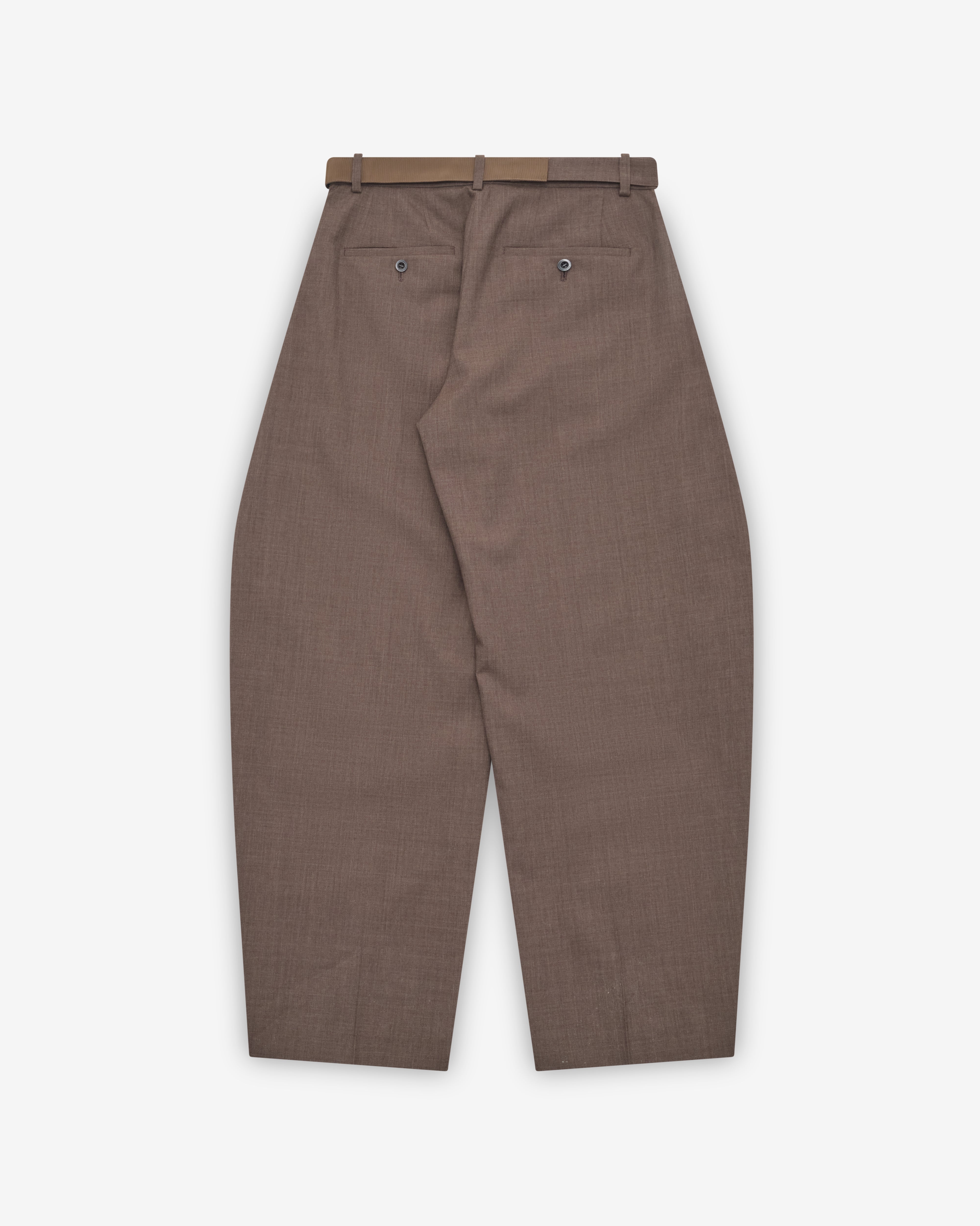 Sacai: Women's Suiting Pants (Brown) | DSMNY E-SHOP