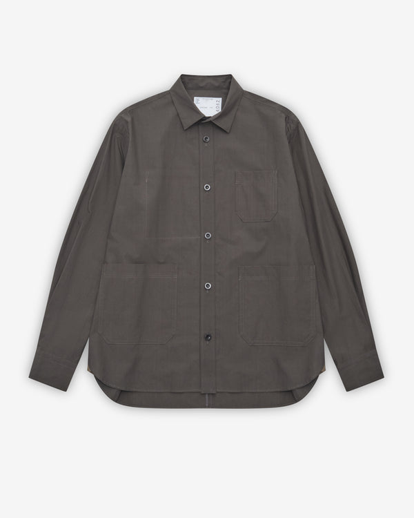 Sacai - Men's Cotton Typewriter Shirt - (Dark Khaki)