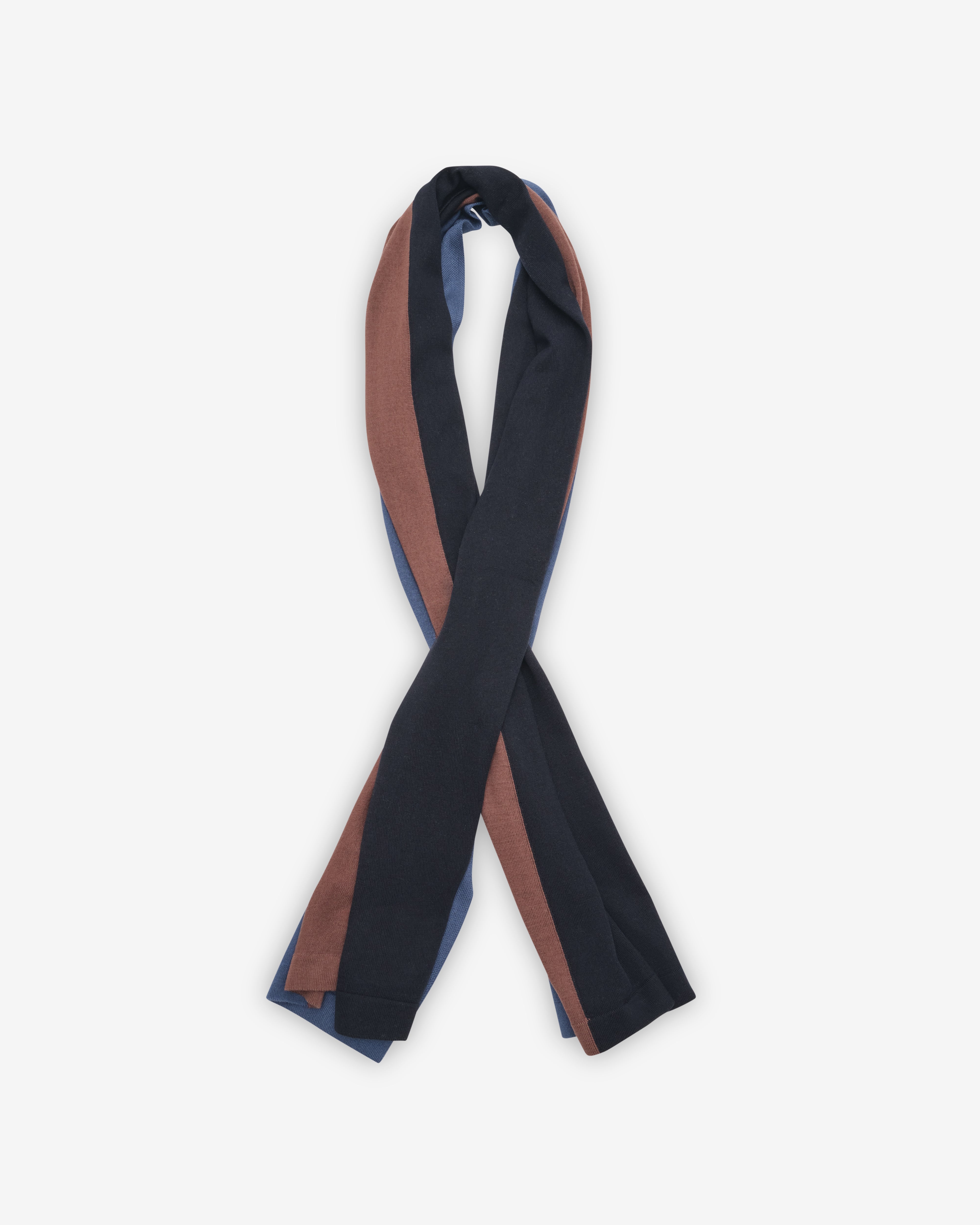 Kiko Kostadinov: Men's Sigo Knit Scarf (Brown) | DSMNY E-SHOP