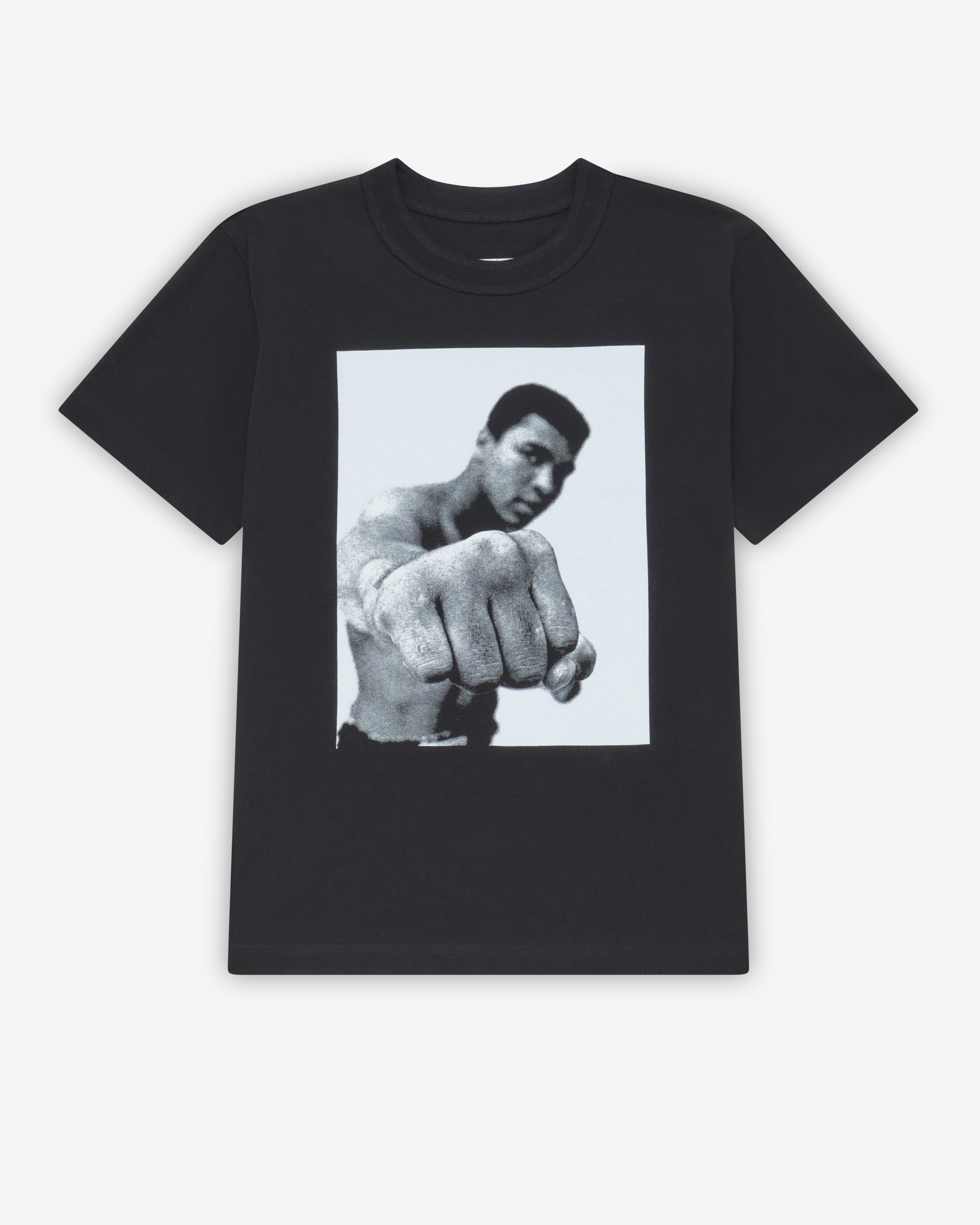 Sacai: Muhammad Ali T-Shirt (Black) | DSMNY E-SHOP