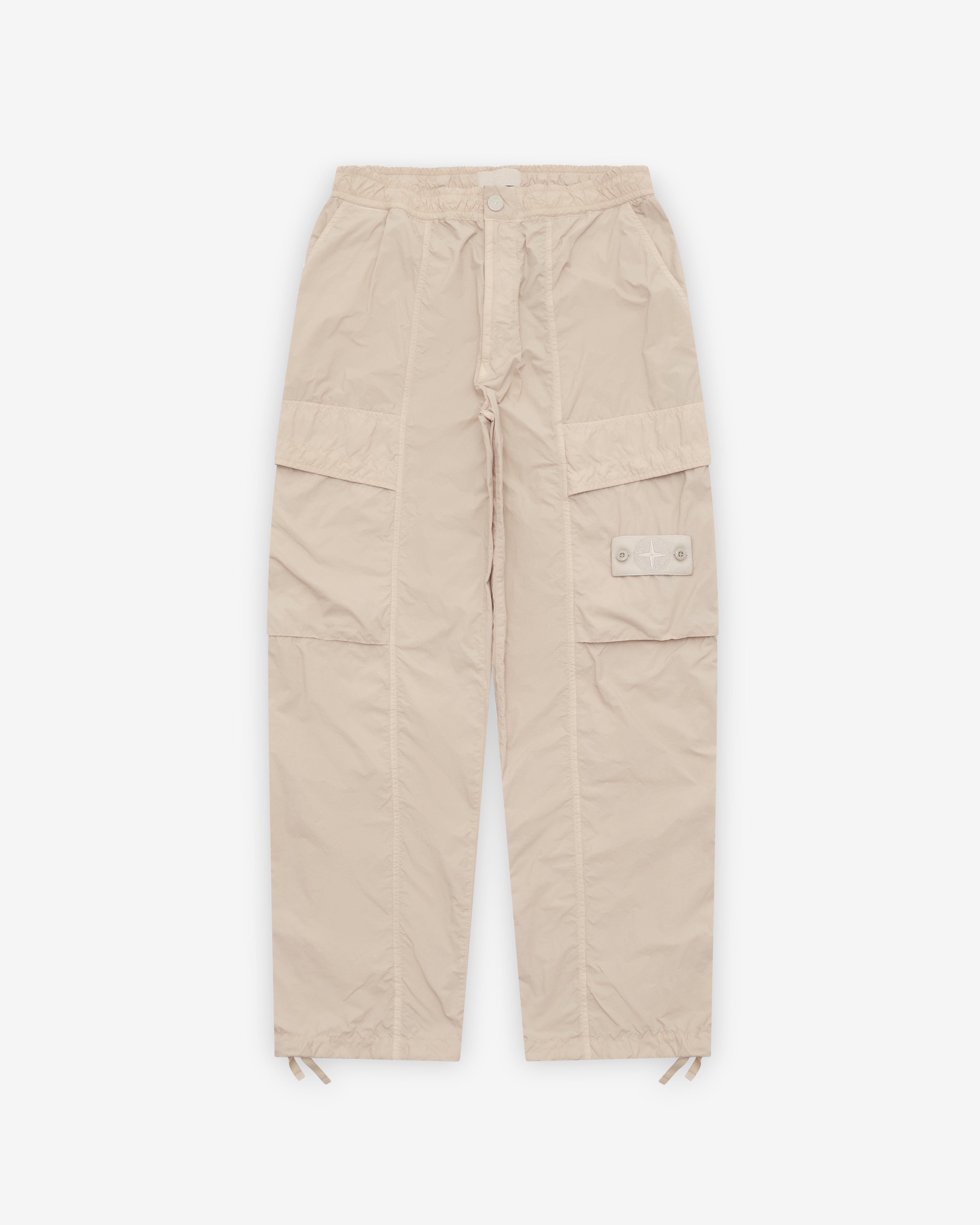 Stone Island: Men's Nylon Smerigliato Ghost Trousers (Beige