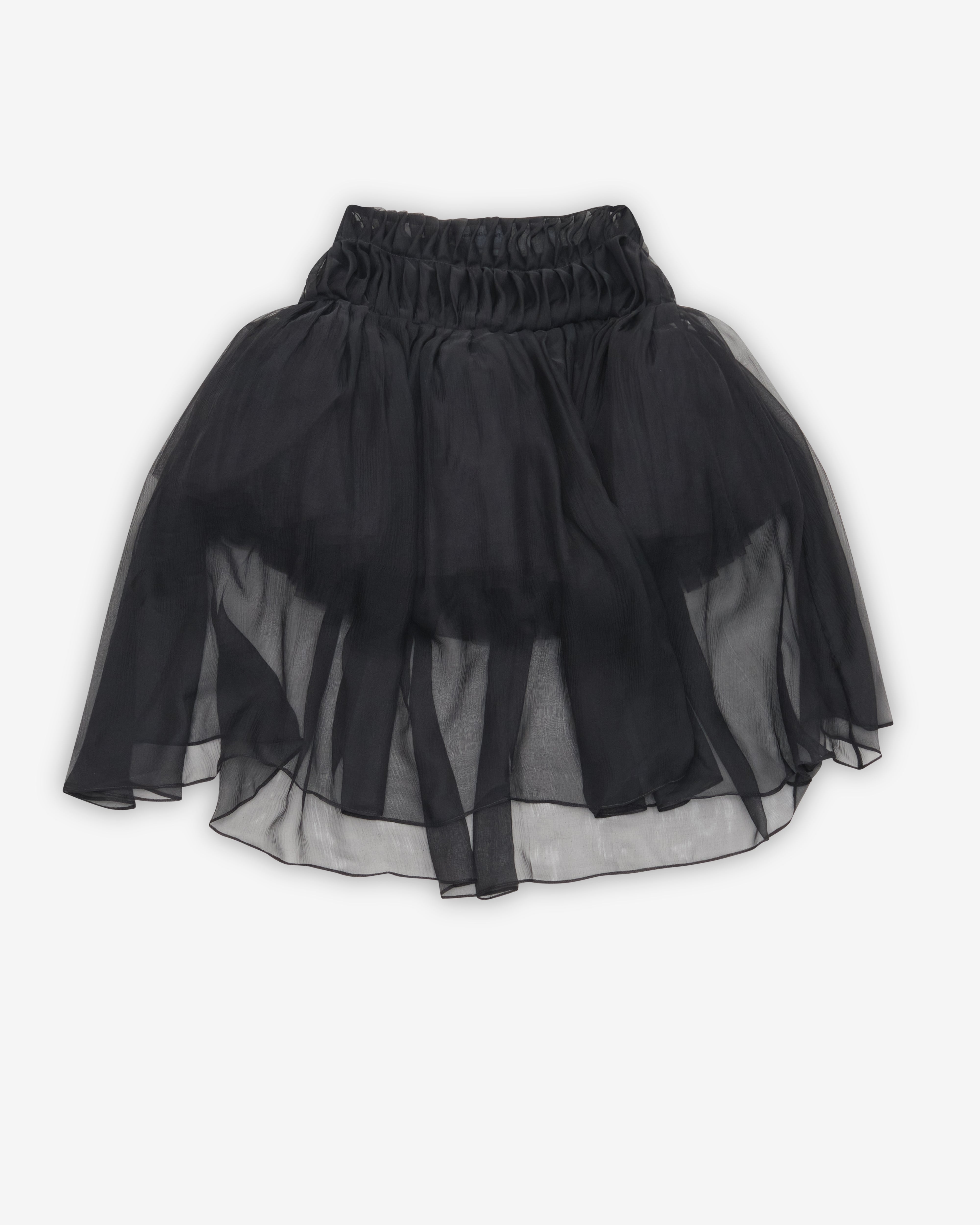 Pauline Dujancourt: Women's Alice Silk Mini Skirt (Black) | DSMNY