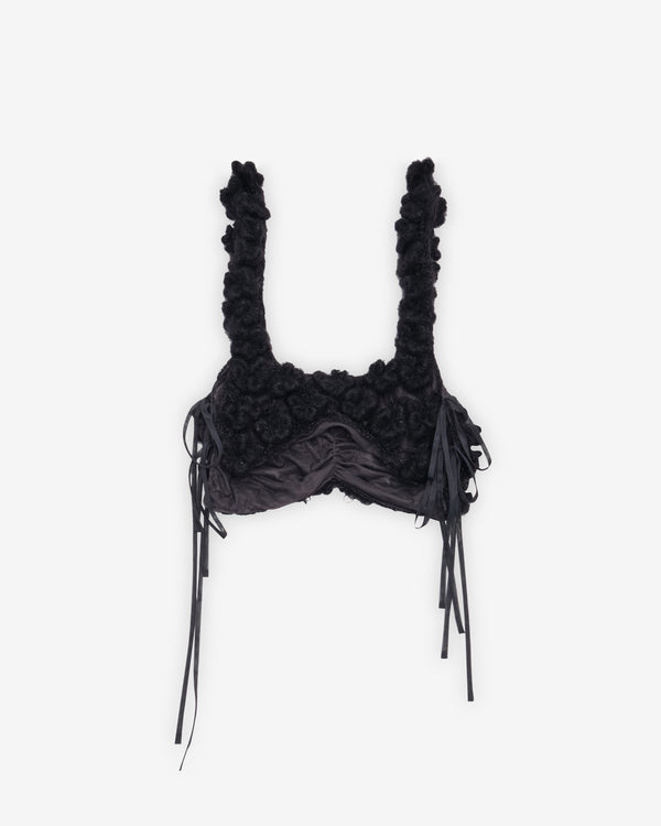 Pauline Dujancourt - Women's Crochet Bra - (Black)