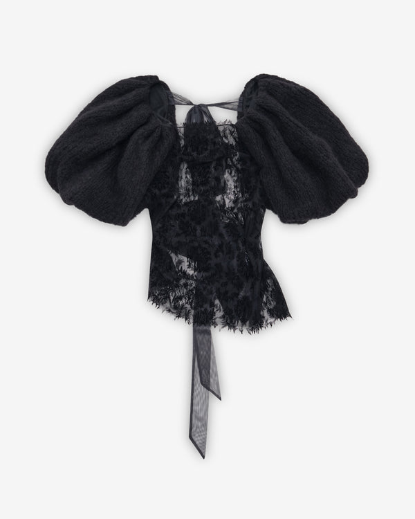 Pauline Dujancourt - Women's Laia Hand Knit Top - (Black)