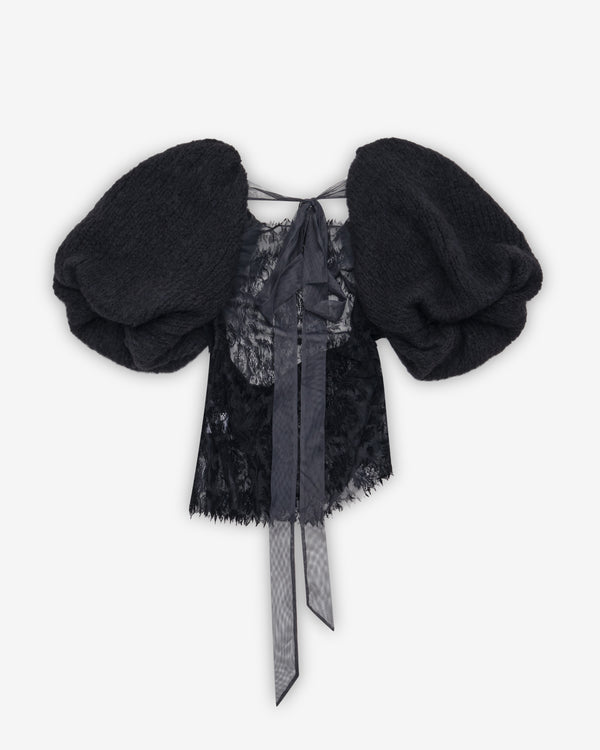 Pauline Dujancourt - Women's Laia Hand Knit Top - (Black)