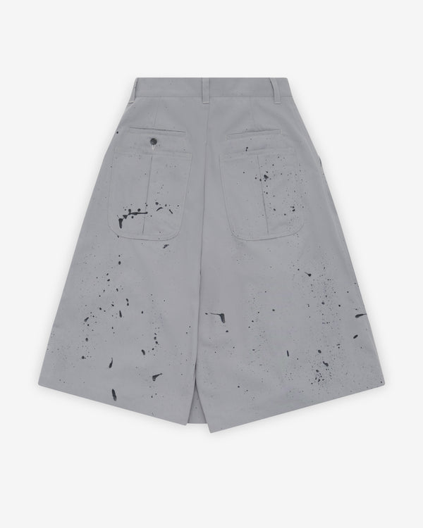 Kidill - Men's Herringbone Pleats Pants - (Grey)