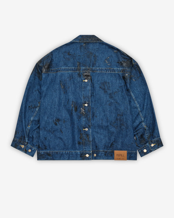 Kidill - Men's Coated Denim Jacket - (Indigo)