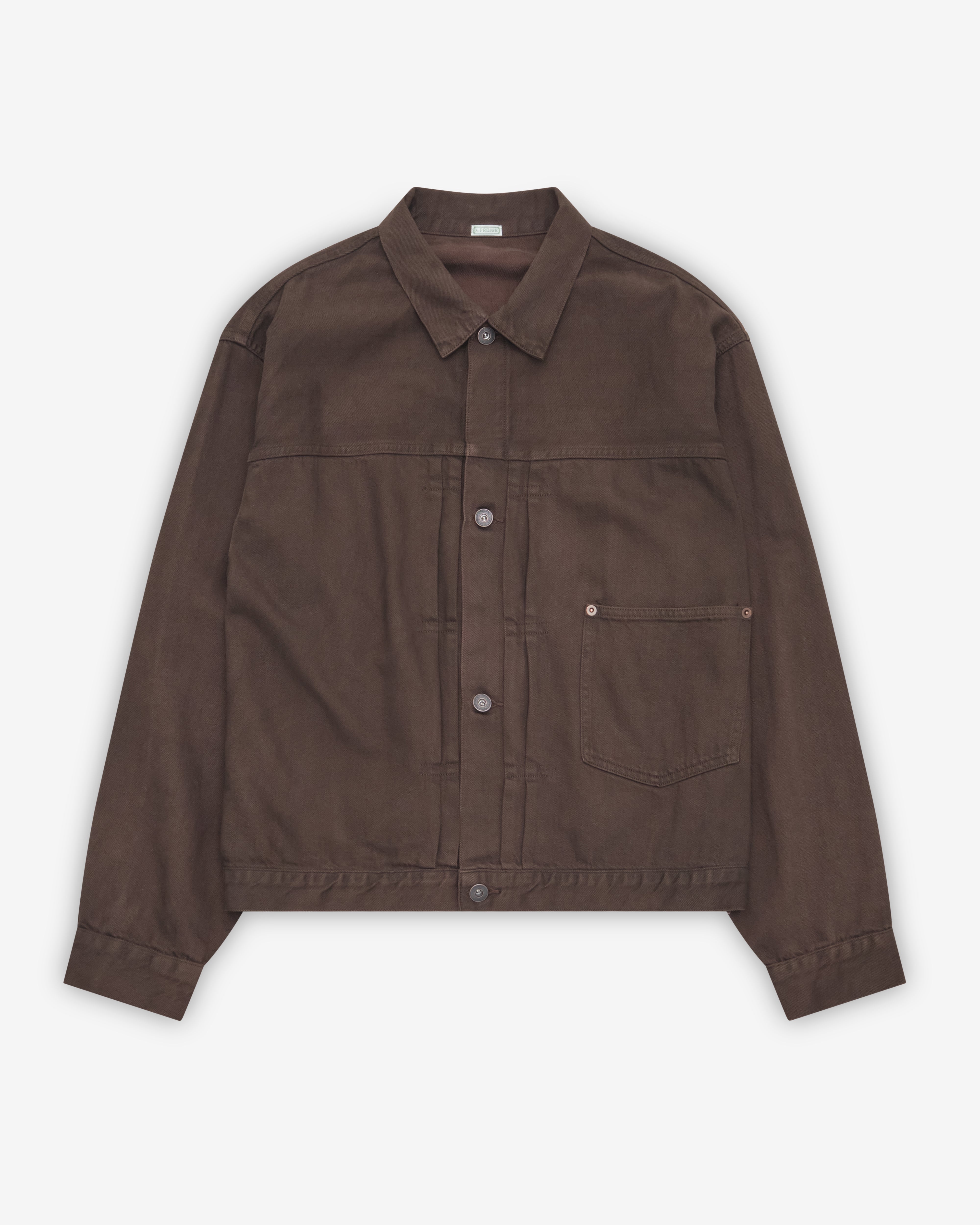 A.Presse: Men's 1st Type Denim Jacket (Brown) | DSMNY E-SHOP