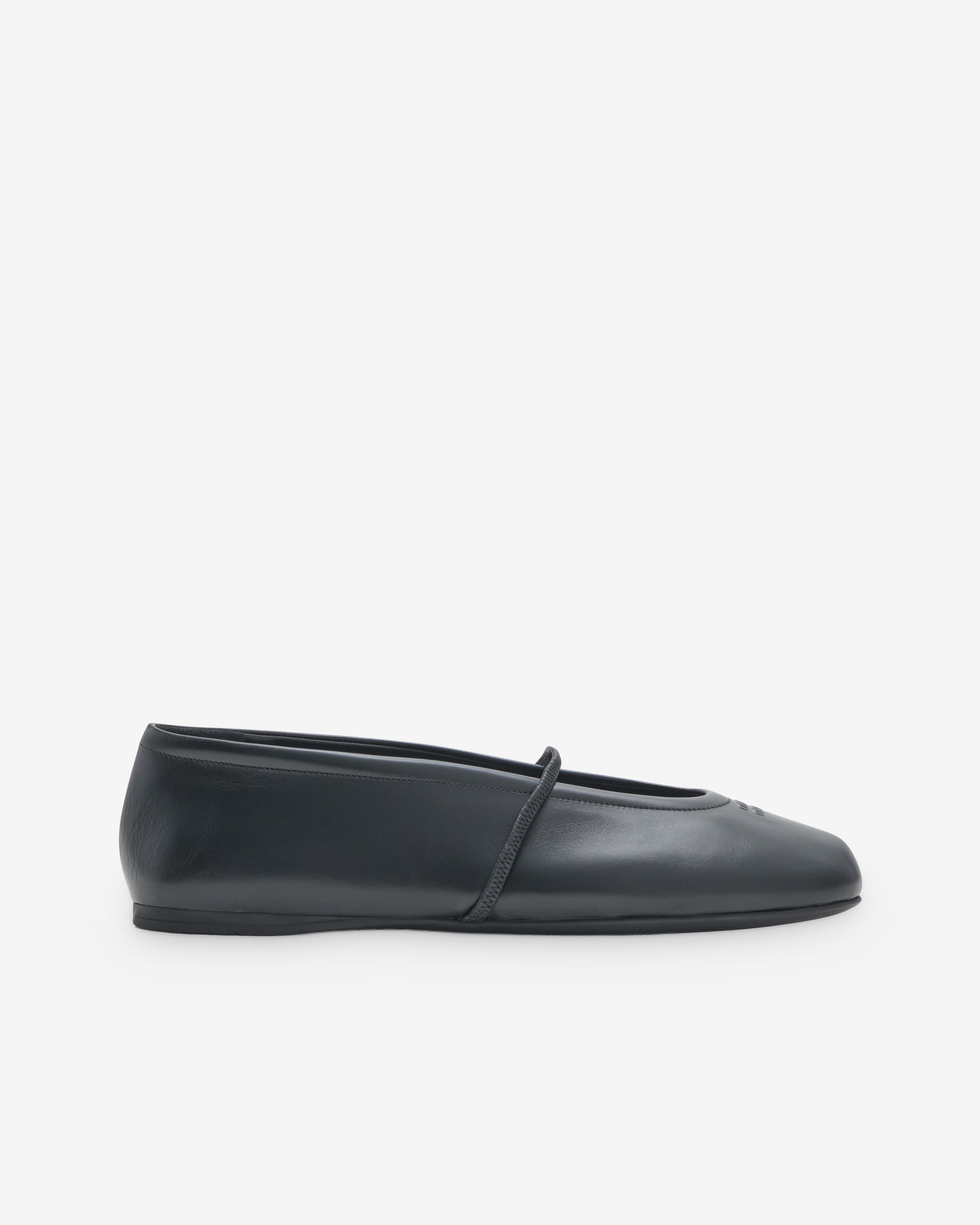 Miu Miu: Women's Flat Heeled Shoes (Black) | DSMNY E-SHOP