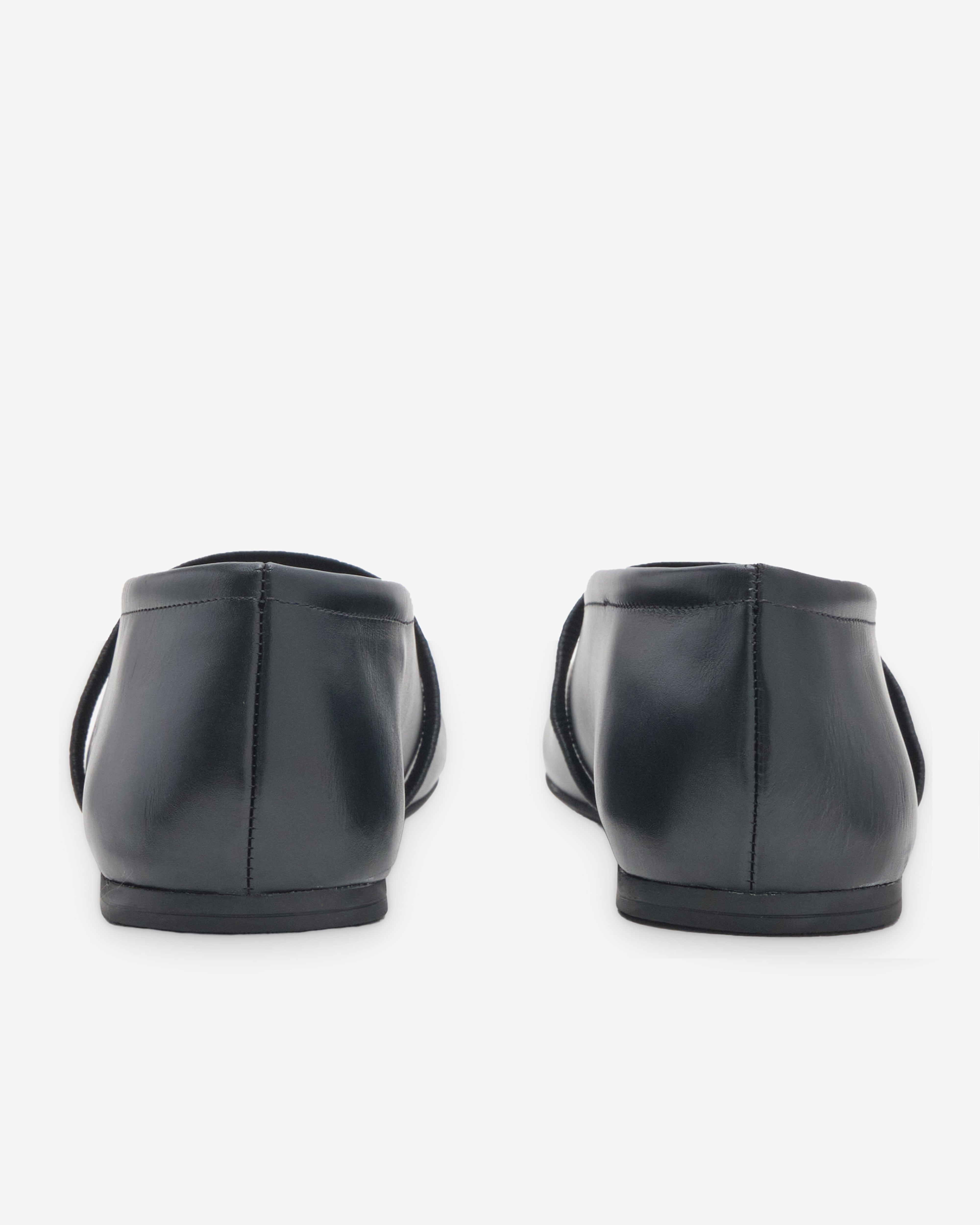 Miu Miu: Women's Flat Heeled Shoes (Black) | DSMNY E-SHOP