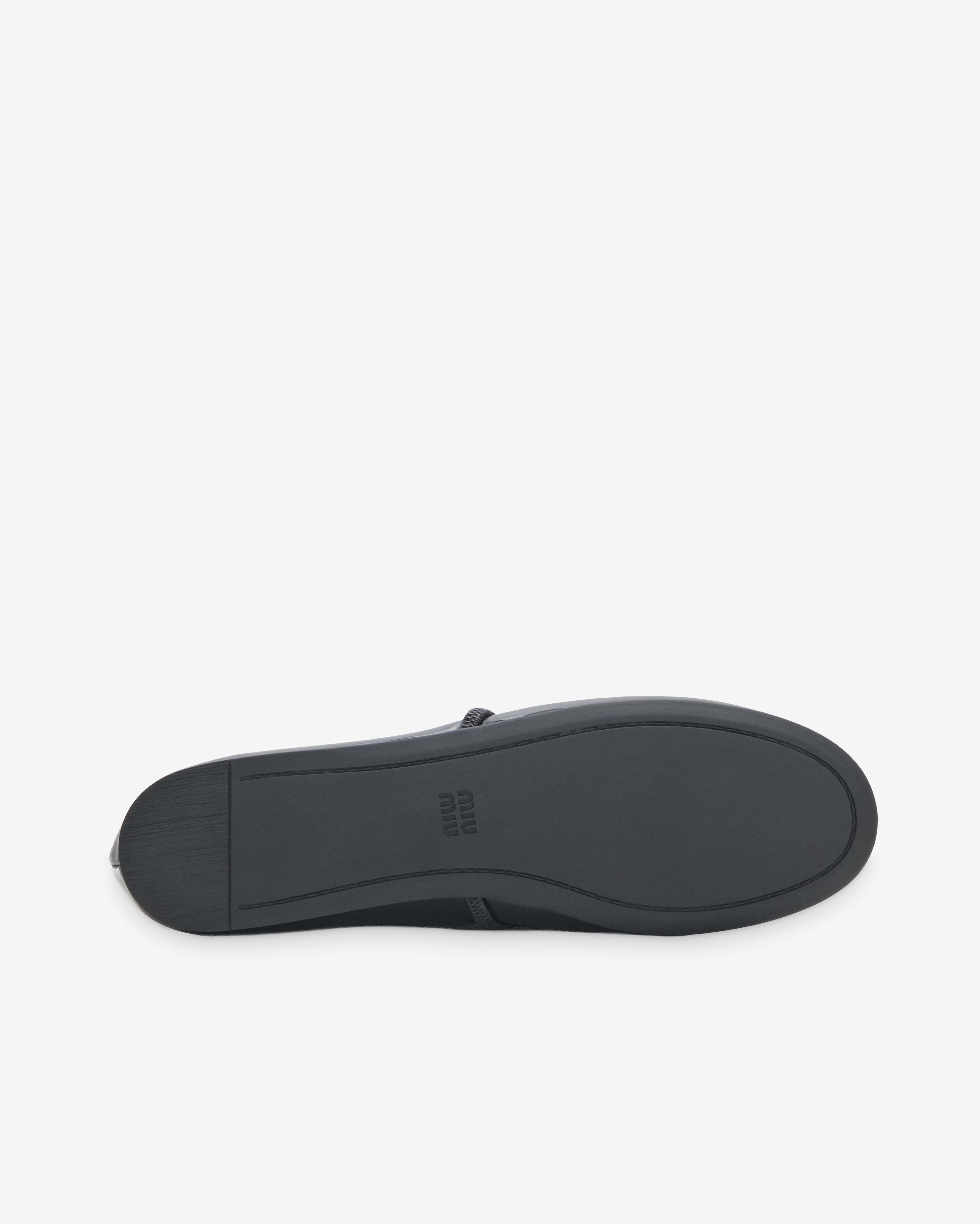 Miu Miu: Women's Flat Heeled Shoes (Black) | DSMNY E-SHOP