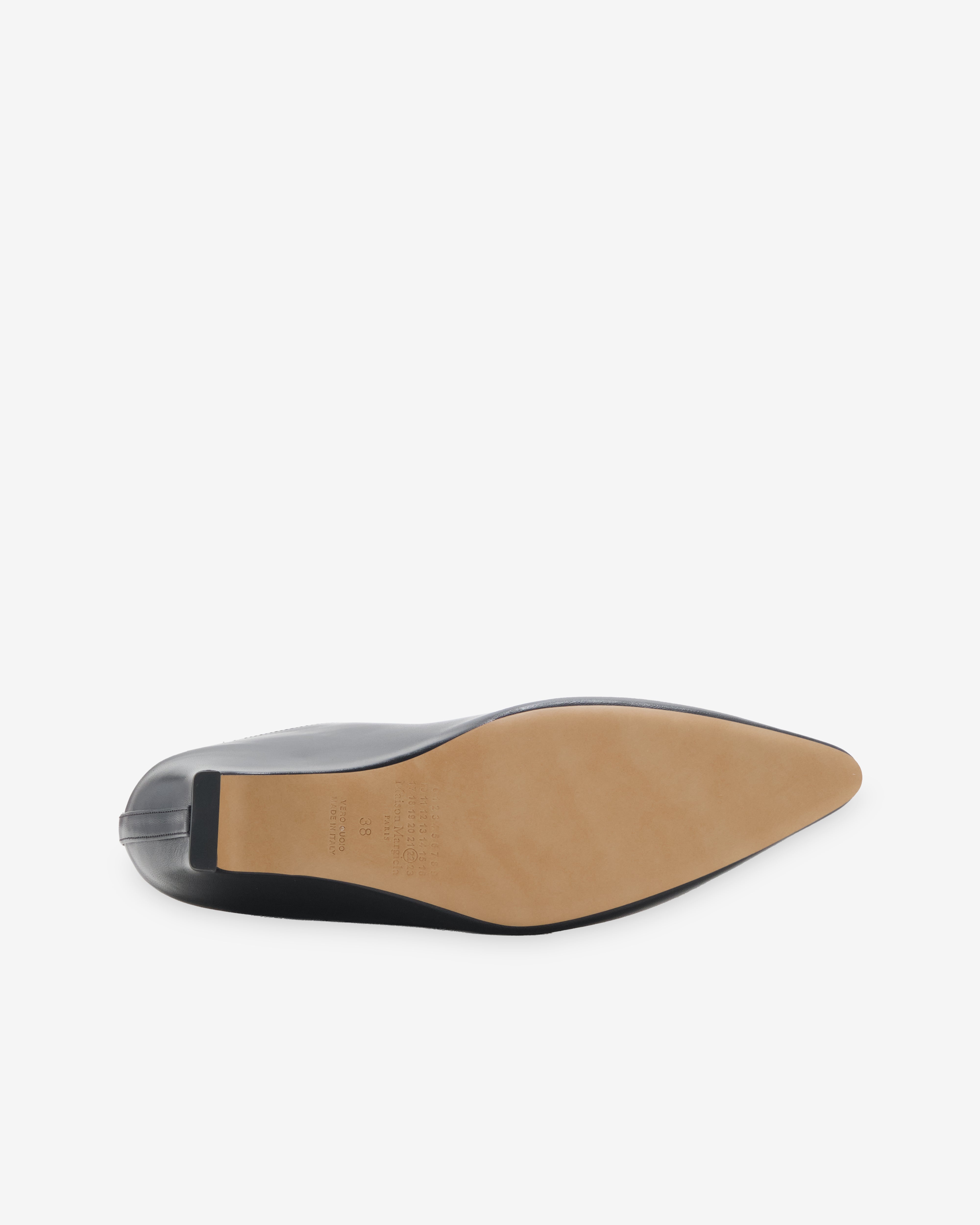 Maison Margiela: Women's Heel-Less Mules (Black) | DSMNY E-SHOP