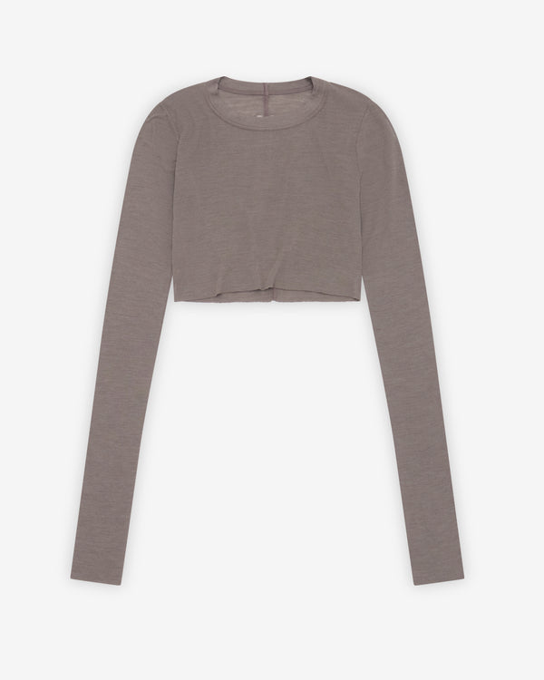 Rick Owens - Women's Long Sleeve Crop T-Shirt - (Dust)