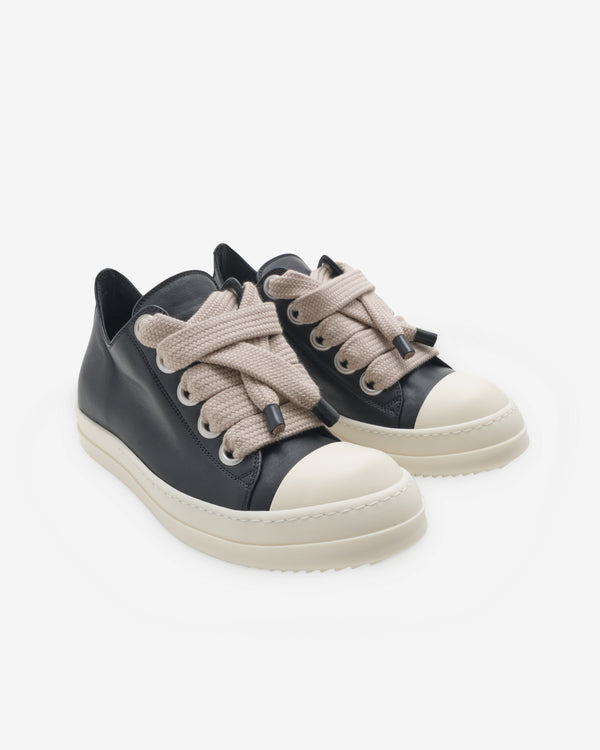 Rick Owens - Men's Jumbolace Low Sneaks - (Black/Milk)