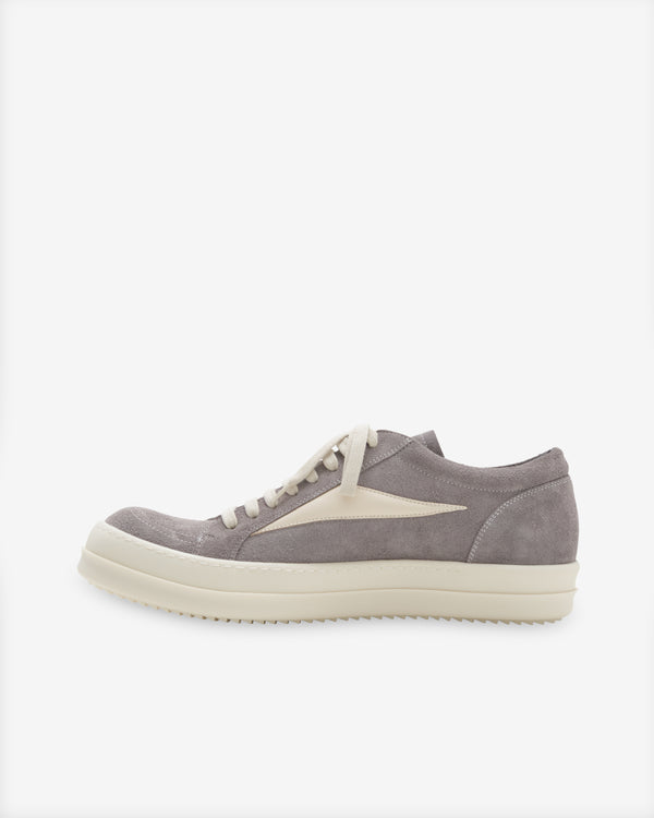 Rick Owens - Men's Vintage Sneaks - (Steel/Milk)