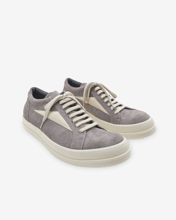 Rick Owens - Men's Vintage Sneaks - (Steel/Milk)