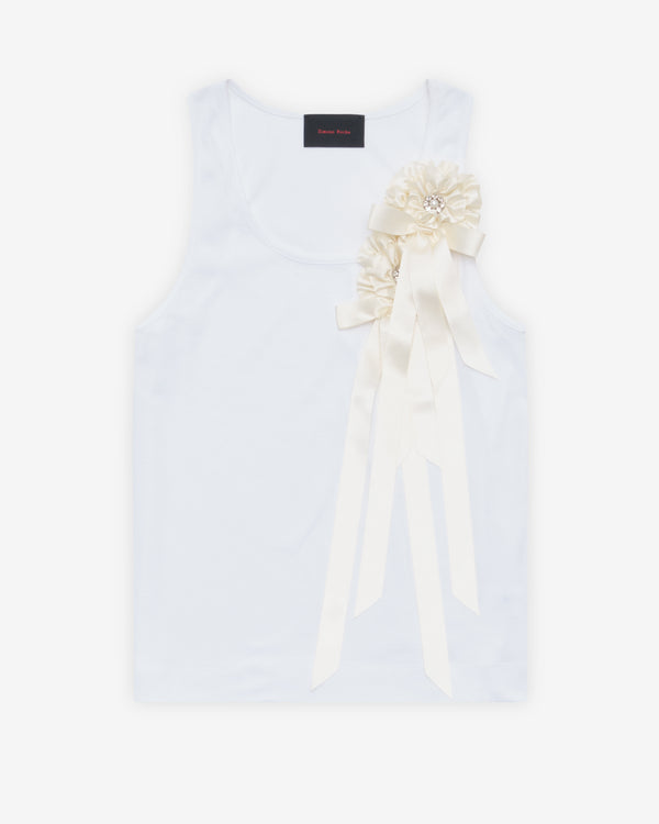 Simone Rocha - Men's Ribbon Rosette Boy Tank - (White)