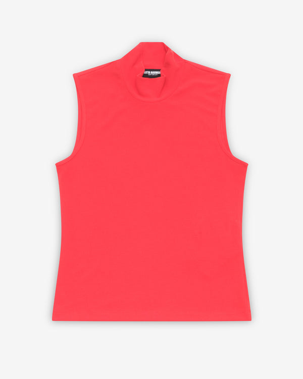 Melitta Baumeister - Women's Sleeveless Mock Neck - (Red)