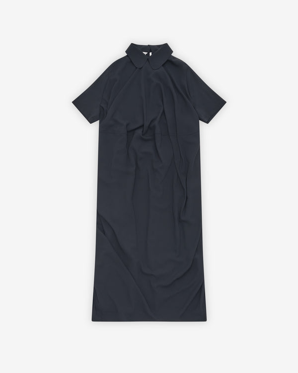 Melitta Baumeister - Women's Drapy Polo Dress - (Black)