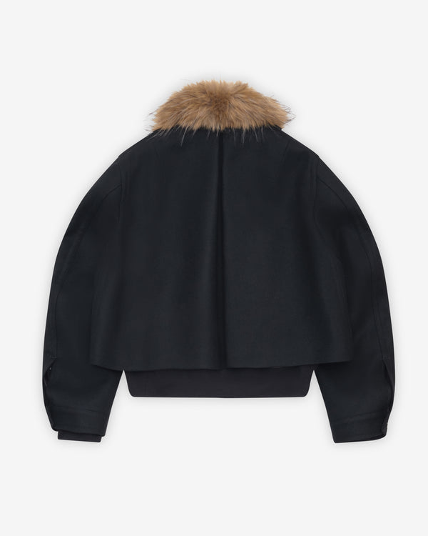 Sacai - Women's Wool Melton Blouson - (Black)