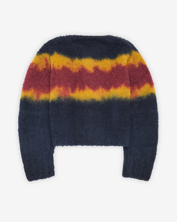 Sacai - Women's Chusen-Dyed Knit Cardigan - (Navy/Multi)