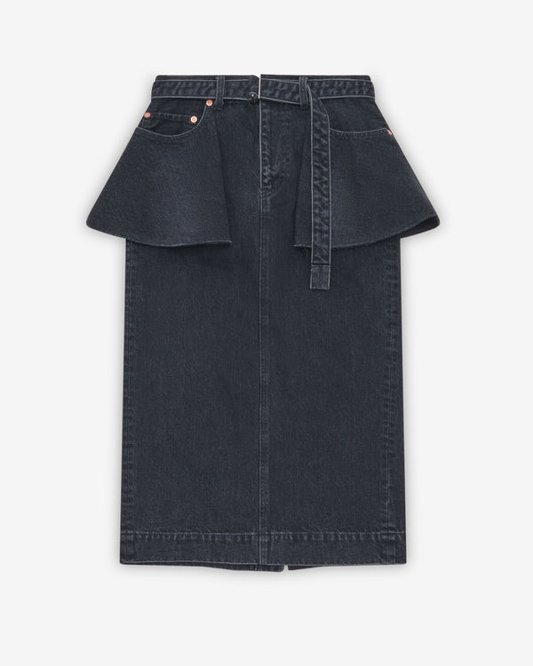 Sacai - Women's Denim Skirt - (Black)