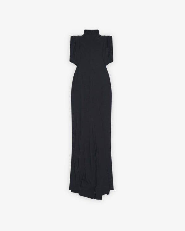 Mugler - Women's Sleeveless Draped Gown - (Black)