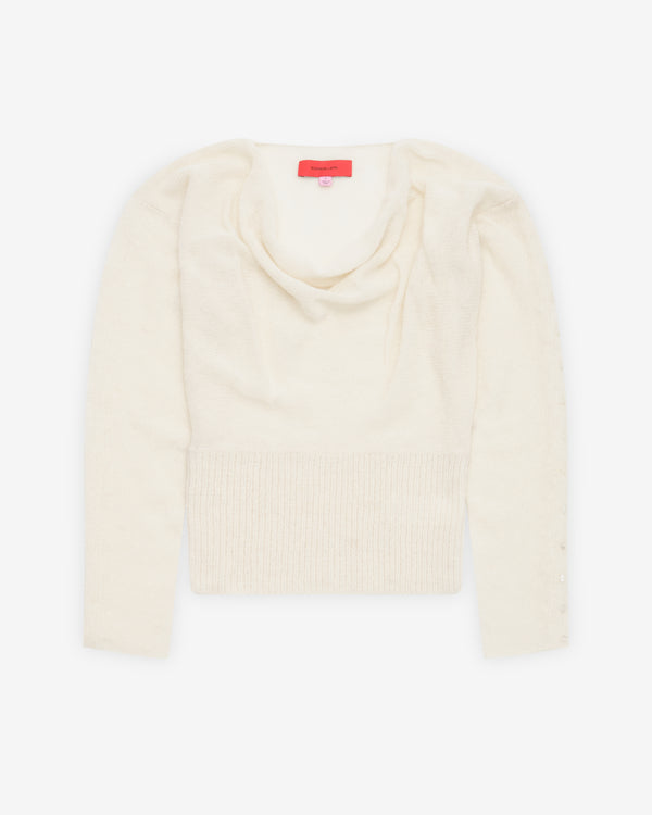 Eckhaus Latta - Women's Grid Sweater - (Ivory)