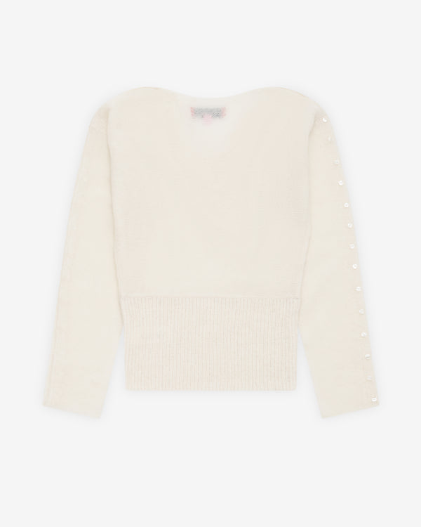 Eckhaus Latta - Women's Grid Sweater - (Ivory)