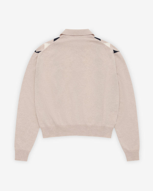 Miu Miu - Women's Cashmere Polo Sweater - (Beige)
