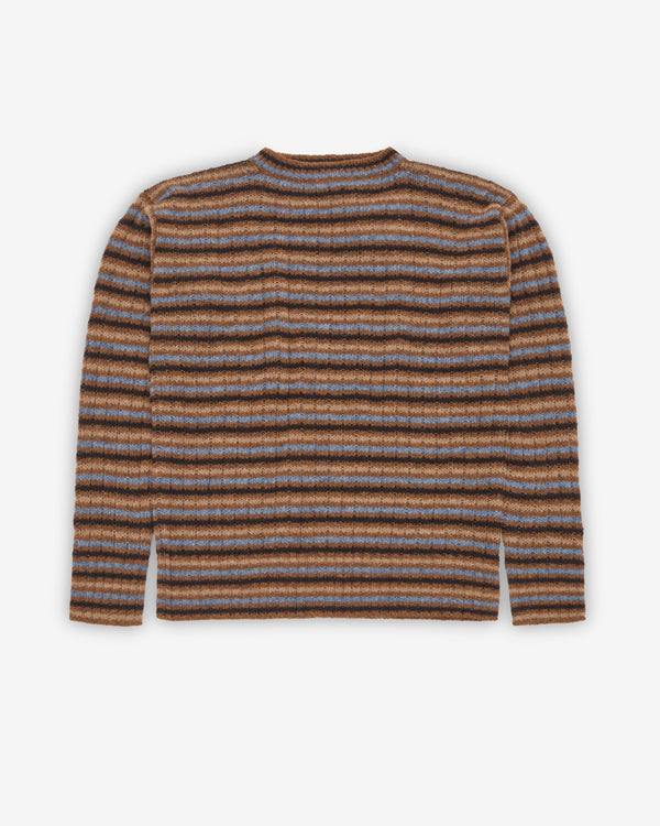 Prada - Men's Shetland Wool Boatneck Sweater - (Rust)