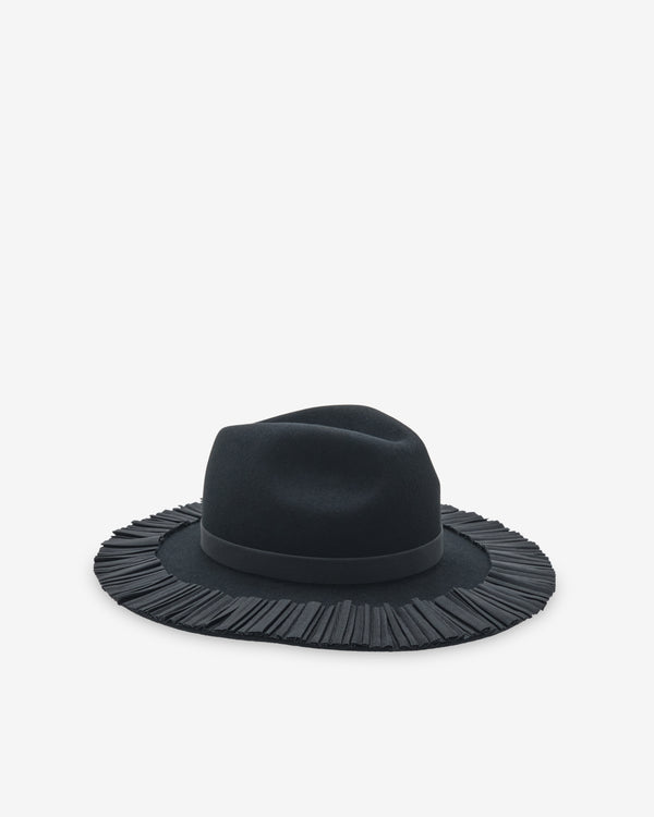 Stephen Jones - Women's Kiel Pleated Petersham Trilby - (Black)