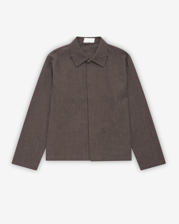 Pet-Tree-Kor - Men's Flax Shirt - (Brown Check)
