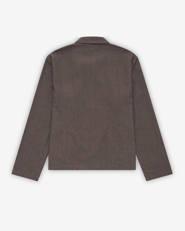 Pet-Tree-Kor - Men's Flax Shirt - (Brown Check)