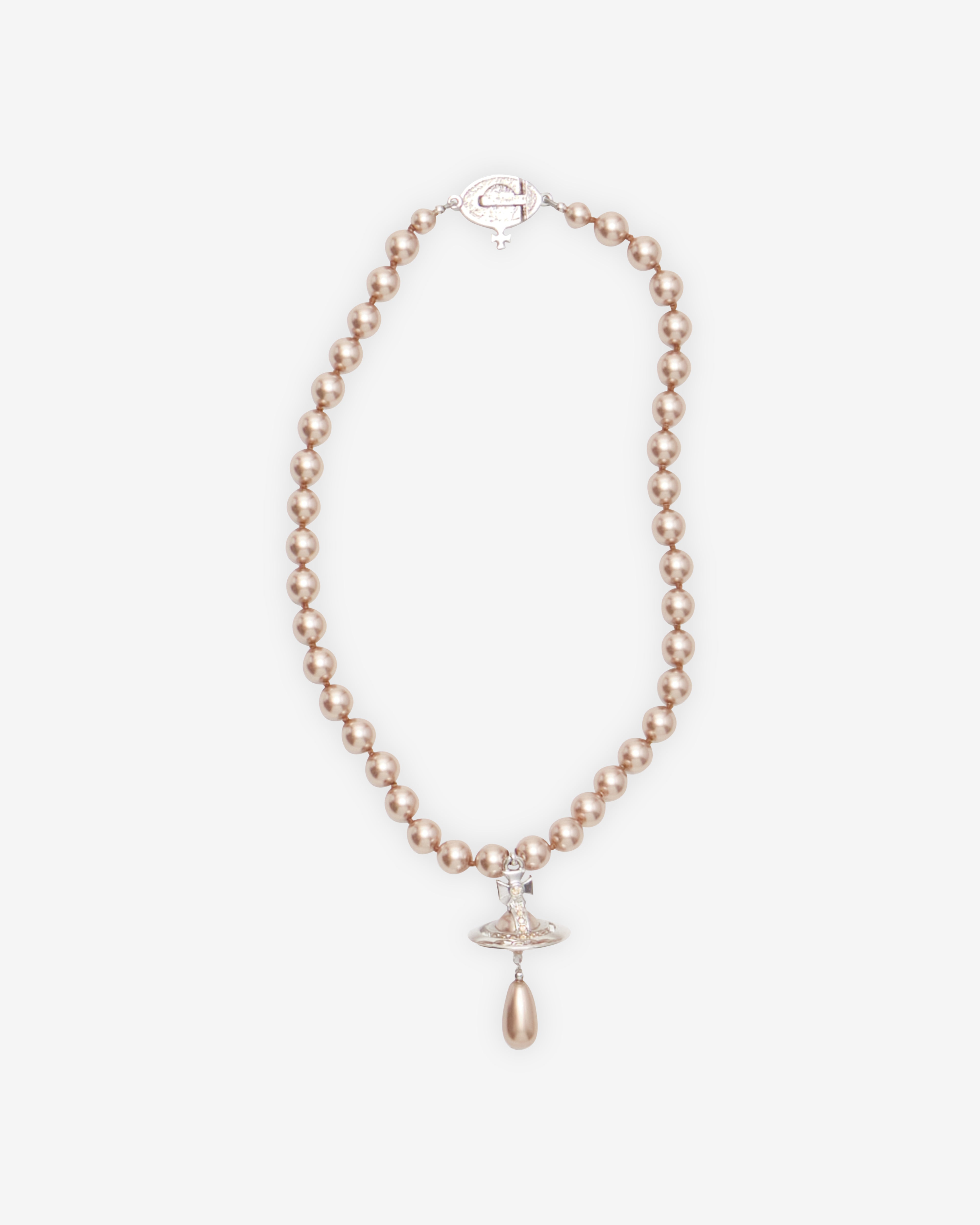 Vivienne Westwood: Women's One Row Pearl Drop Choker (Pearl